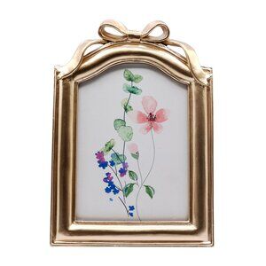 Gold Bow 5x7 Tabletop Picture Frame